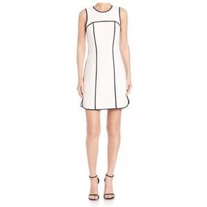 Alice + Olivia Monochrome Mini Skirt